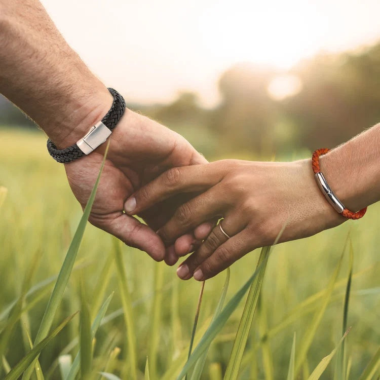 Embrace Remembrance Leather Bracelet - Funeralwise